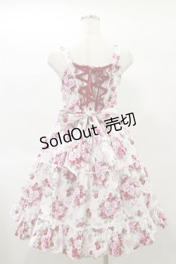 画像2: BABY,THE STARS SHINE BRIGHT / シュガーブーケ〜永遠の乙女の憧れ〜柄ジャンパースカートIII Free オフシロ H-25-01-20-079-BA-OP-NS-ZH