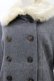 画像4: Jane Marple / ソフトメルトンのロイヤルコート  ミックスグレー×ベージュファー H-25-01-20-2011-JM-CO-KB-ZT-C036 (4)