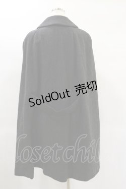 画像2: Jane Marple Dans Le Salon / ダブルボタンマントコート  グレー H-25-01-20-2012-JM-CO-KB-ZT-C042