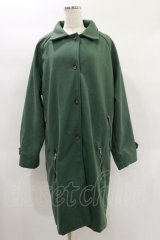 NieR Clothing / ジェンダーレス4POCKET LONG COAT  グリーン H-25-01-20-2023-PU-CO-KB-C046