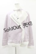 NieR Clothing / 防寒2WAYボアムートンコート  くすみピンク H-25-01-20-2025-PU-CO-KB-ZT-C031