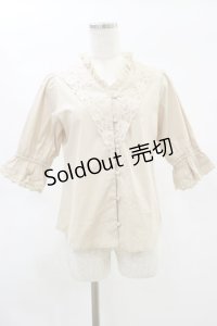 an another angelus / ローズカットワークレース使いブラウス Free PINK BEIGE H-25-01-20-018-CA-BL-NS-ZH