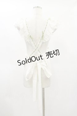 画像2: Hoshibako Works / ベルスーズすずらん刺繍エプロン Free オフ H-25-01-20-006-LO-OP-NS-ZH