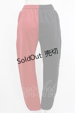 画像3: NieR Clothing / TWO-TONE SWEAT PANTS  黒×赤 H-25-01-21-1047-PU-PA-KB-ZH