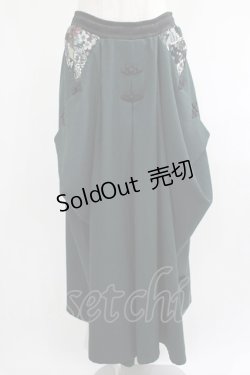 画像1: Qutie Frash / 袴パンツ  グリーン H-25-01-21-1050-QU-PA-KB-ZH