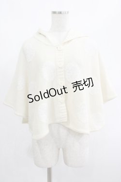 画像1: PEACE NOW / うさみみニットドットケープ M オフ H-25-01-21-1060-PU-TO-KB-ZH