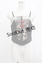 Qutie Frash / 2018プレミアム-華蝶-ビスチェ  黒 H-25-01-21-1075-QU-TO-KB-ZH