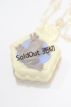 画像1: Q-pot. / Chocolate Frog Cakeネックレス   H-25-01-21-1080-QP-AC-KB-ZH