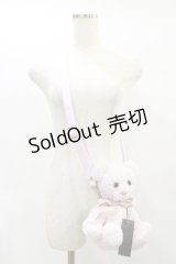 Candy Stripper / TEDDY BEAR SHOULDER BAG  PINK H-25-01-21-035-PU-BG-KB-ZH