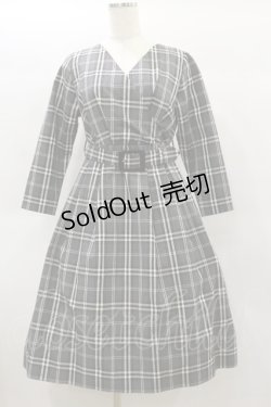 画像1: MILK / Lunaワンピース  モノトーンtartan H-25-01-22-049-ML-OP-KB-ZH
