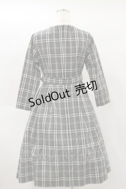 画像2: MILK / Lunaワンピース  モノトーンtartan H-25-01-22-049-ML-OP-KB-ZH