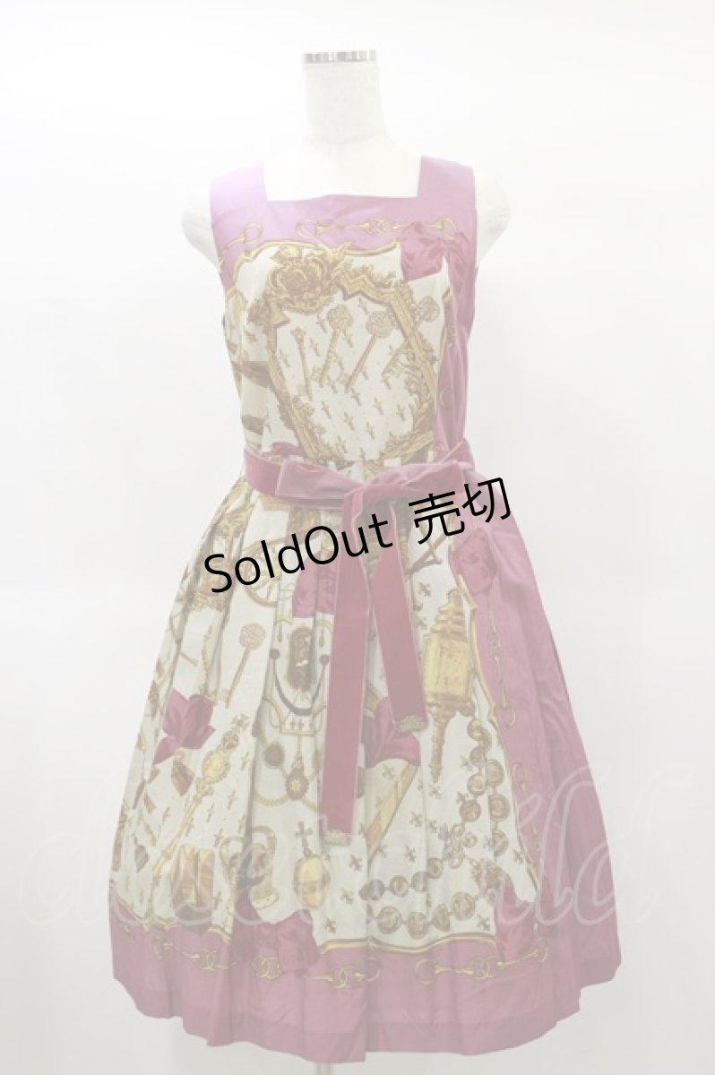 画像1: Jane Marple / Stay goldのスクエアドレス  ピンク H-25-01-22-059-JM-OP-KB-ZH (1)