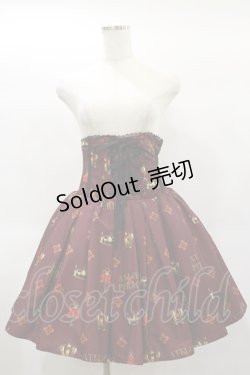 画像1: ATELIER PIERROT / Royal Crownコルセットスカート  ボルドー H-25-01-22-032-EL-SK-KB-ZH