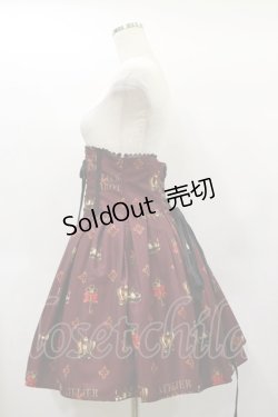 画像3: ATELIER PIERROT / Royal Crownコルセットスカート  ボルドー H-25-01-22-032-EL-SK-KB-ZH