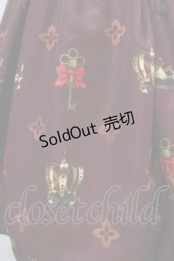 画像4: ATELIER PIERROT / Royal Crownコルセットスカート  ボルドー H-25-01-22-032-EL-SK-KB-ZH