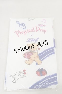 画像1: Physical Drop / Physicaldrop×Liefコラボタイツ（くまのハッピーマーチ）  オフ H-25-01-23-092-LO-ZA-NS-ZH