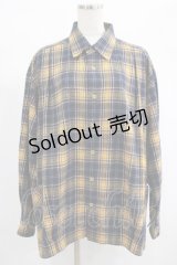 MILKBOY / BOXED SHIRTS  ネイビー×マスタードチェック H-25-01-23-3039-MB-BL-KB-ZH
