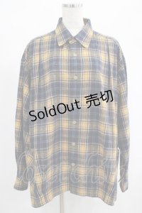 MILKBOY / BOXED SHIRTS  ネイビー×マスタードチェック H-25-01-23-3039-MB-BL-KB-ZH