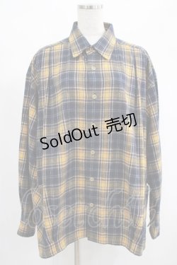 画像1: MILKBOY / BOXED SHIRTS  ネイビー×マスタードチェック H-25-01-23-3039-MB-BL-KB-ZH
