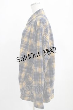 画像2: MILKBOY / BOXED SHIRTS  ネイビー×マスタードチェック H-25-01-23-3039-MB-BL-KB-ZH