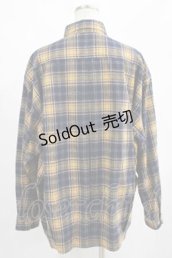 画像3: MILKBOY / BOXED SHIRTS  ネイビー×マスタードチェック H-25-01-23-3039-MB-BL-KB-ZH
