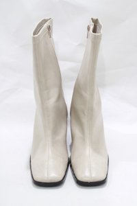 merry jenny / heart wood heel boots L ベージュ H-25-01-23-3053-LO-SH-KB-ZT273