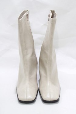 画像1: merry jenny / heart wood heel boots L ベージュ H-25-01-23-3053-LO-SH-KB-ZT273
