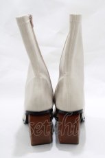 画像3: merry jenny / heart wood heel boots L ベージュ H-25-10-20-013-LO-SH-KB-ZH (3)