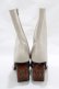 画像3: merry jenny / heart wood heel boots L ベージュ H-25-01-23-3053-LO-SH-KB-ZT273