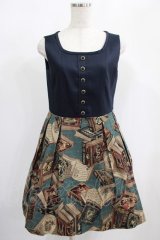 Jane Marple / フェアリーテイルBOOKビスチェドレス  ネイビー H-25-01-23-3010-JM-OP-KB-ZT084