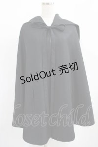 ATELIER BOZ / フード付マント  黒 H-25-01-23-3023-EL-CO-KB-ZH
