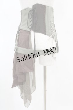 画像2: Rozen Kavalier / 2Wayベルト付コルセット  茶×カーキ H-25-01-24-1010-OO-ZA-KB-ZH