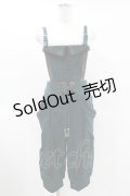 Ozz oneste / チャイナボタンサロペットパンツ  グリーン H-25-01-24-1016-OO-PA-KB-ZH