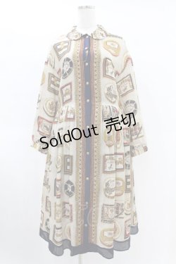 画像1: Jane Marple / Royal chocolateコレットドレス  ネイビー H-25-01-24-1024-JM-OP-KB-ZH