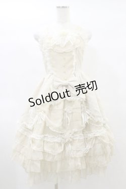 画像1: BABY,THE STARS SHINE BRIGHT / Juliet Floriaジャンパースカート Free アイボリー H-25-01-25-084-BA-OP-NS-ZH