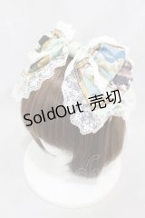 BABY,THE STARS SHINE BRIGHT / Mon Chouchou Hermitage柄カチューシャ  ミント H-25-01-25-1006-BA-AC-NS-ZH