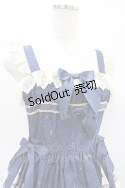 画像4: BABY,THE STARS SHINE BRIGHT / 星すむ今宵のトロイメライ柄ロングフリルジャンパースカート Free ネイビー H-25-01-25-1040-BA-OP-NS-ZH