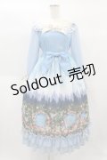 BABY,THE STARS SHINE BRIGHT / 月夜の森の AURORA Soiree柄ワンピース Free サックス H-25-01-25-1056-BA-OP-NS-ZH