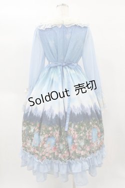 画像2: BABY,THE STARS SHINE BRIGHT / 月夜の森の AURORA Soiree柄ワンピース Free サックス H-25-01-25-1056-BA-OP-NS-ZH