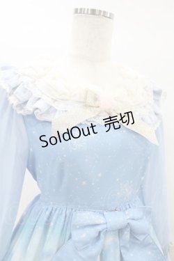 画像4: BABY,THE STARS SHINE BRIGHT / 月夜の森の AURORA Soiree柄ワンピース Free サックス H-25-01-25-1056-BA-OP-NS-ZH