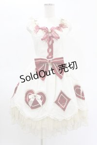 BABY,THE STARS SHINE BRIGHT / 時計うさぎのHEART TRUMPジャンパースカート Free アイボリー H-25-01-25-1029-BA-OP-NS-ZH