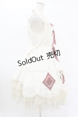 画像3: BABY,THE STARS SHINE BRIGHT / 時計うさぎのHEART TRUMPジャンパースカート Free アイボリー H-25-01-25-1029-BA-OP-NS-ZH