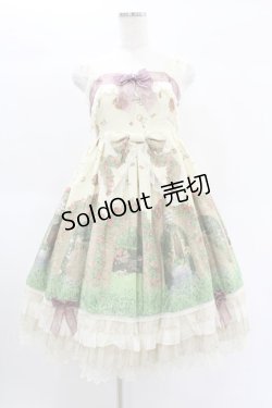 画像1: BABY,THE STARS SHINE BRIGHT / 秘密の花園 〜The rose has secret scent〜ジャンパースカート Free アイボリー H-25-01-25-1030-BA-OP-NS-ZH