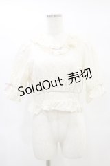 axes femme kawaii / コットンレースブラウス M アイボリー H-25-01-25-051-AX-BL-NS-ZH