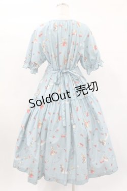 画像2: PINK HOUSE / ピーターラビット柄ミディ丈ワンピース  サックス H-25-01-26-1043-LO-OP-NS-ZH