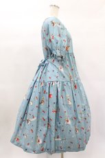 画像3: PINK HOUSE / ピーターラビット柄ミディ丈ワンピース  サックス H-25-01-26-1043-LO-OP-NS-ZH (3)