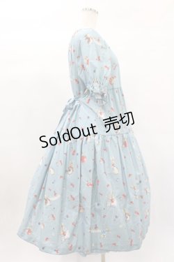画像3: PINK HOUSE / ピーターラビット柄ミディ丈ワンピース  サックス H-25-01-26-1043-LO-OP-NS-ZH