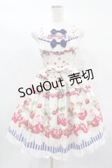 BABY,THE STARS SHINE BRIGHT / くみゃちゃんのCherry StrawberryジャンパースカートI Free オフ H-25-01-26-1051-BA-OP-NS-ZH