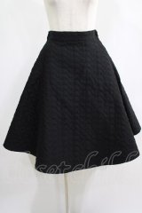 Candy Stripper / HEART QUILT SKIRT 1 黒 H-25-01-26-006-PU-SK-KB-ZT161