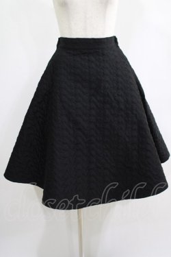 画像1: Candy Stripper / HEART QUILT SKIRT 1 黒 H-25-01-26-006-PU-SK-KB-ZT161